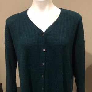 Mudd Dark Teal Long Sleeve Button Down Size M